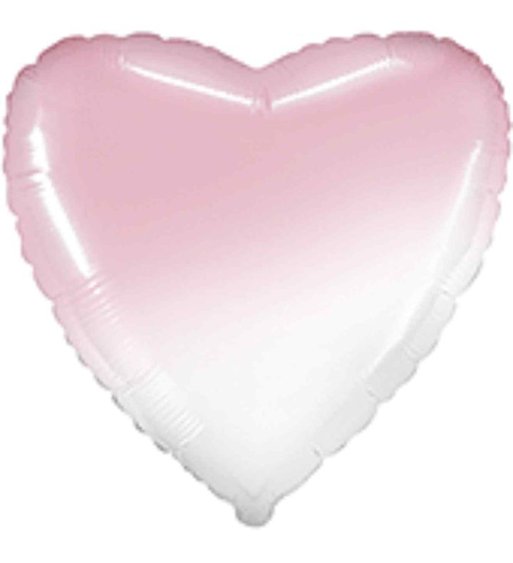 18" Flexmetal Pastel Pink Gradient Heart