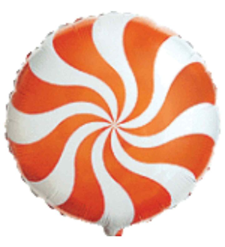 18" Flexmetal Orange Candy Swirl Round