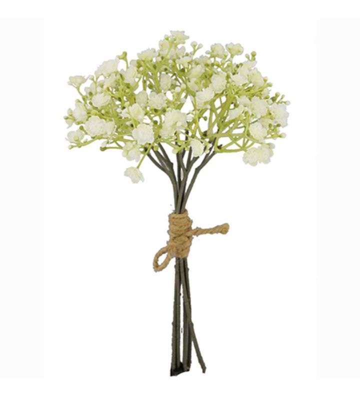 29cm Gyp Bunch Dry Colour Cream 6 Stems