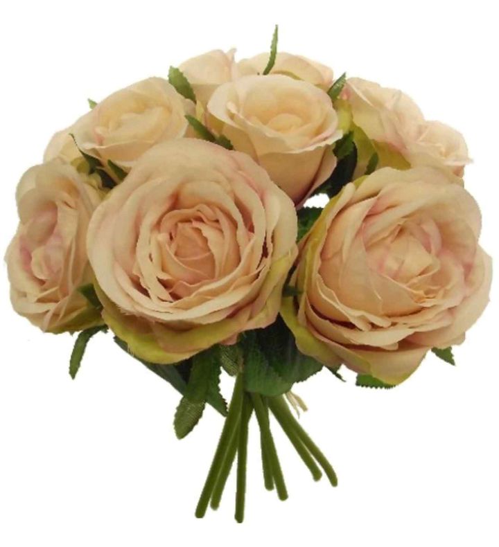 Mized Rose Bundle (9 Heads) Blush