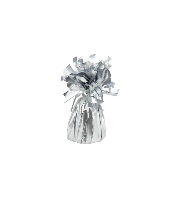 Foil Balloon Weights Silver Silk 12ct