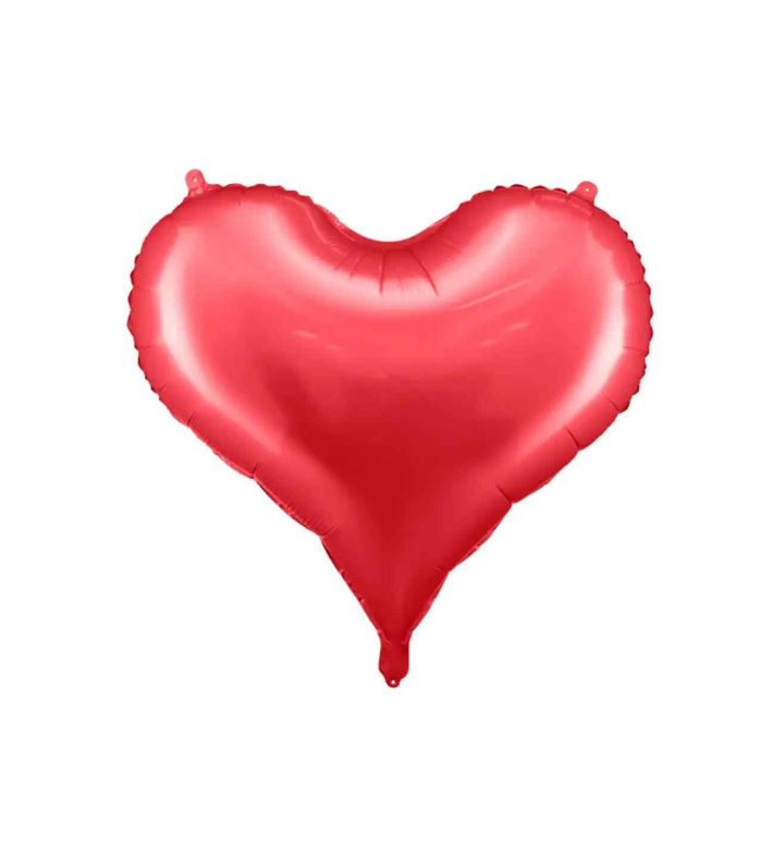 24 x 20.5" Party Deco Foil Heart Red