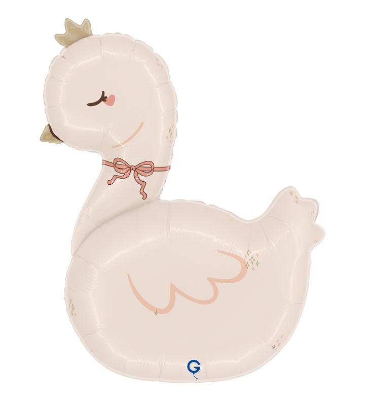 30" Swan boho Foil Balloon 