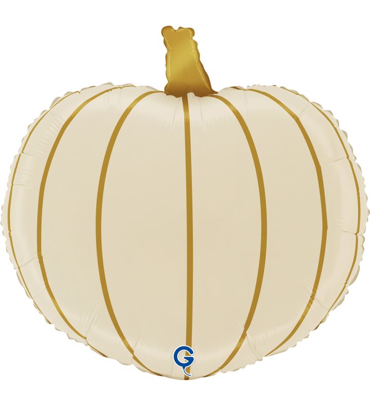 16" Grabo Cream Pumpkin Foil Balloon 