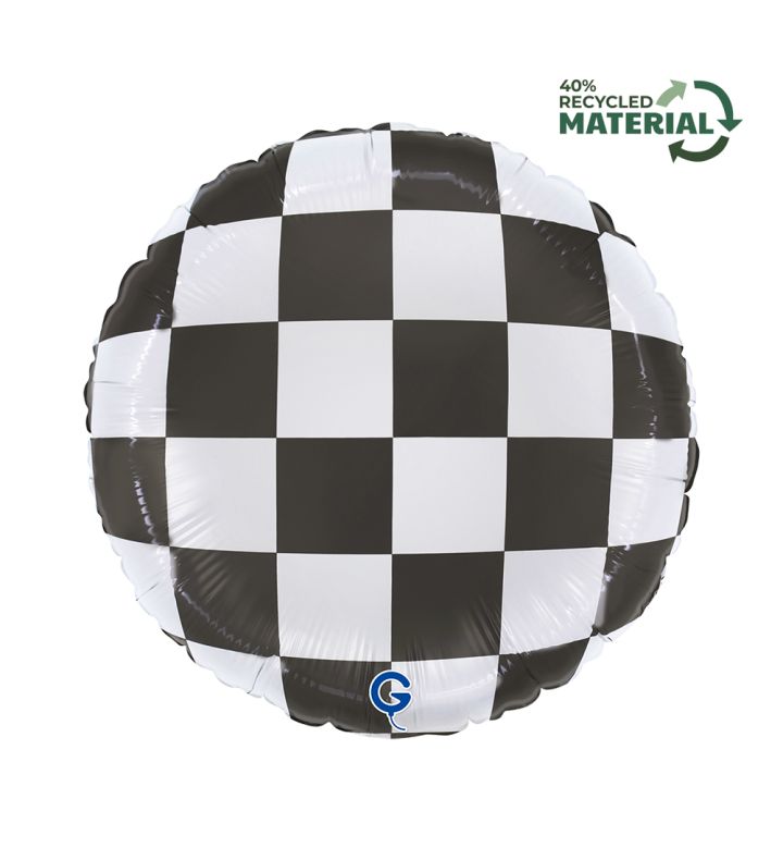 18" Checkerboard Grabo Foil Balloon