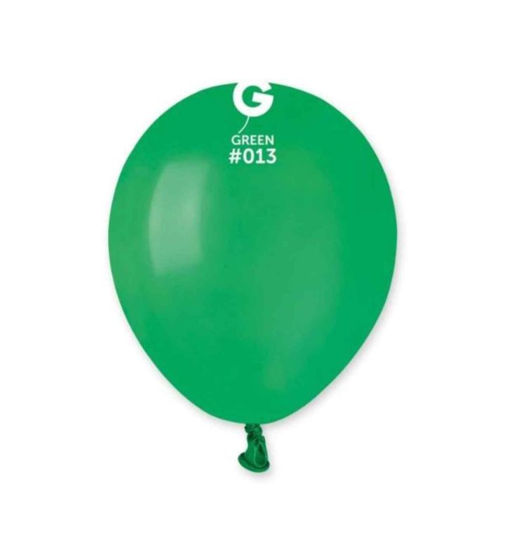 5" Gemar Green 013 Latex Balloons 50ct