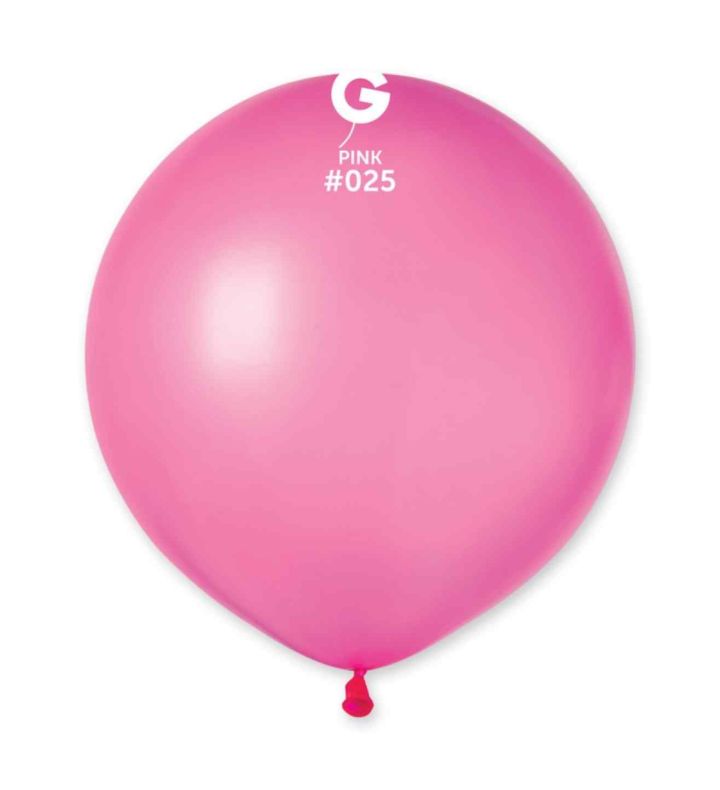 19" Gemar Neon Pink 025 Latex Balloons 25ct