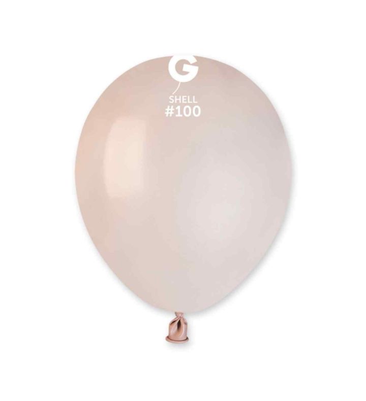 5" Gemar Shell 100 Latex Foil Balloons 50ct