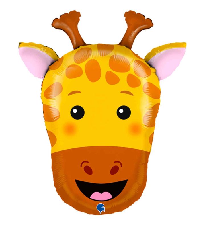 24" Giraffe Head Foil Balloon