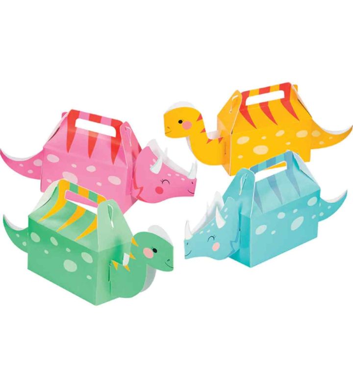 Girl Dino 3D Treat Boxes