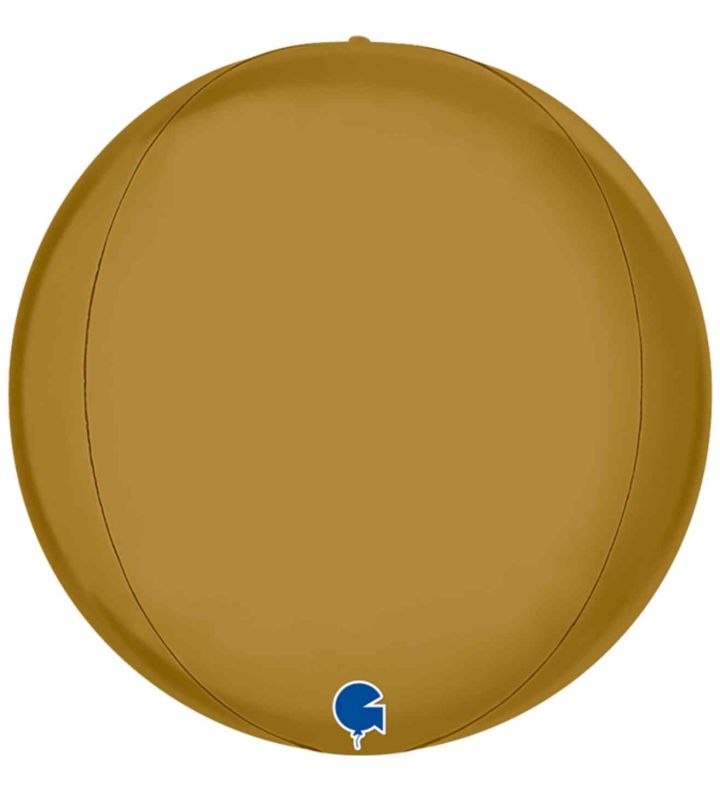 11" Grabo Satin Gold 4D Globe