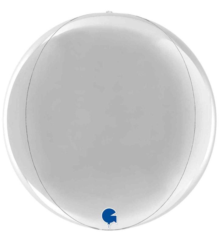 11" Grabo Silver Globe 4D Shape