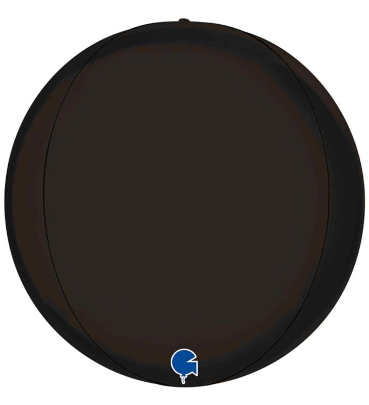 15" Satin Fumé Black Orbz Foil Balloon