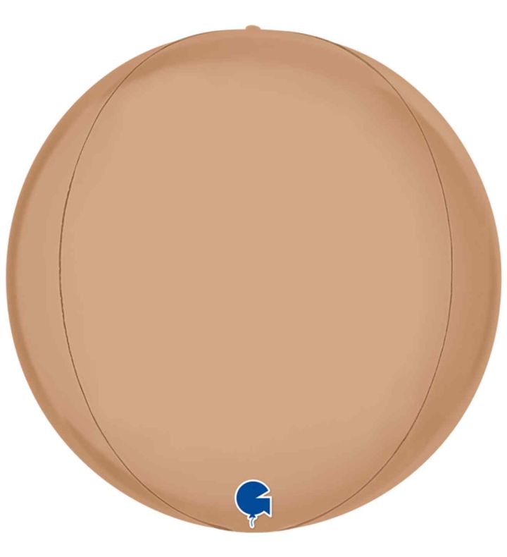 15" Satin Nude Orbz Foil Balloon