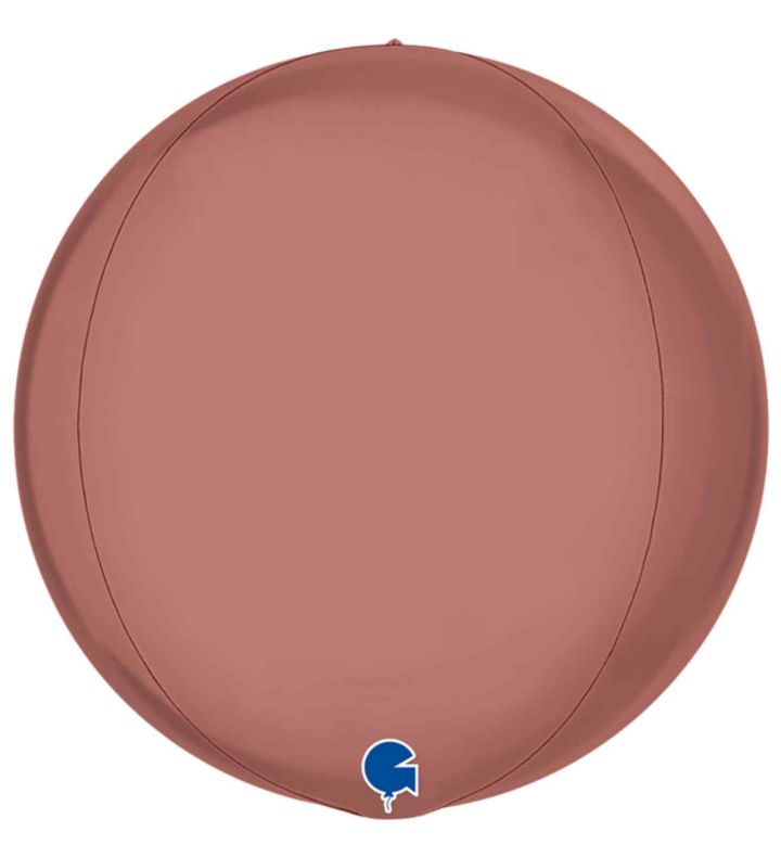 15" Grabo Platinum Rose 4D Globe