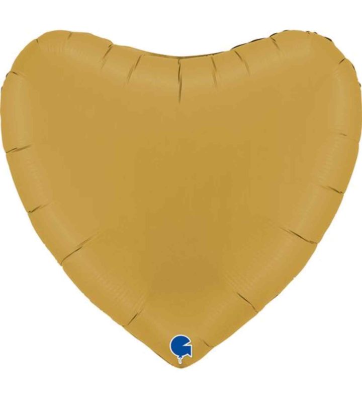 36" Grabo Satin Gold Heart