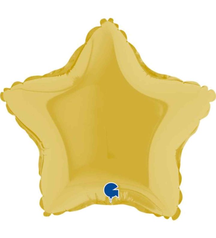 9" Grabo Star Pastel Yellow Foil