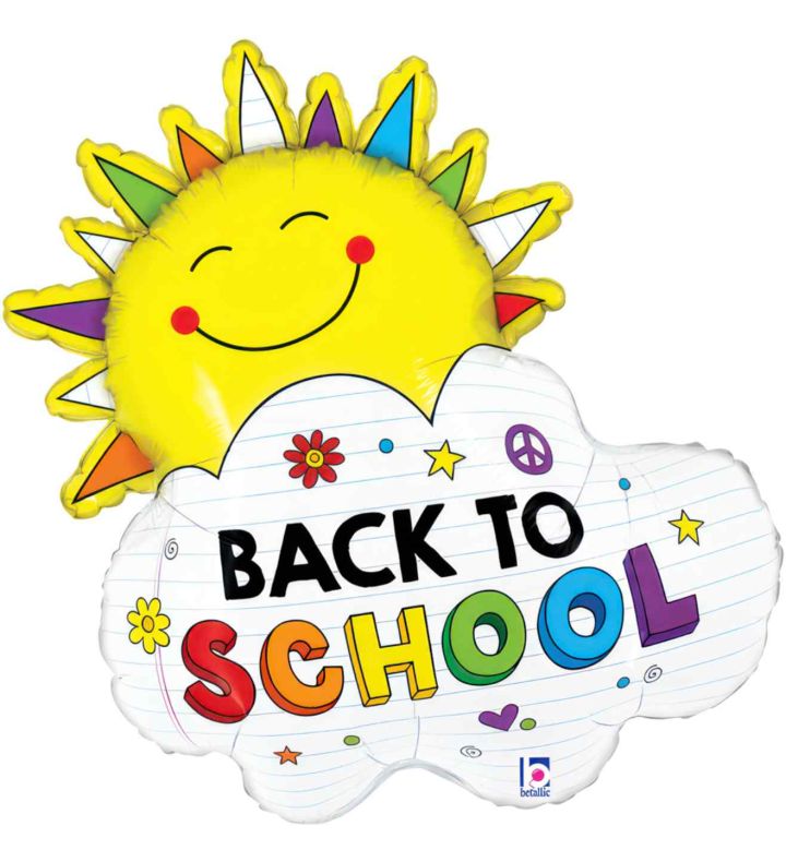 31" Betallic Back To School Sunshine Foil Balloon