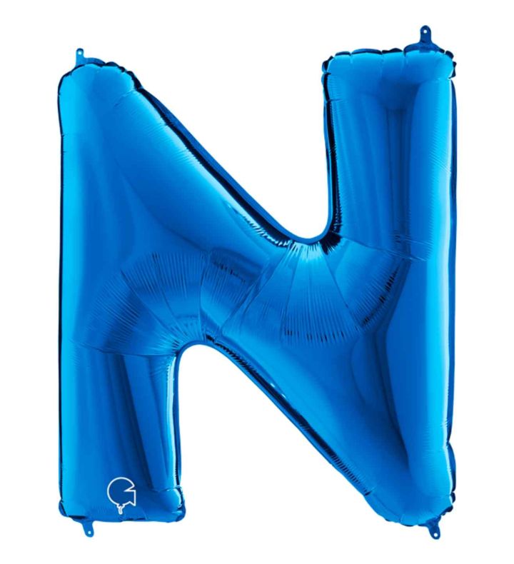 40" Grabo Blue Letter N