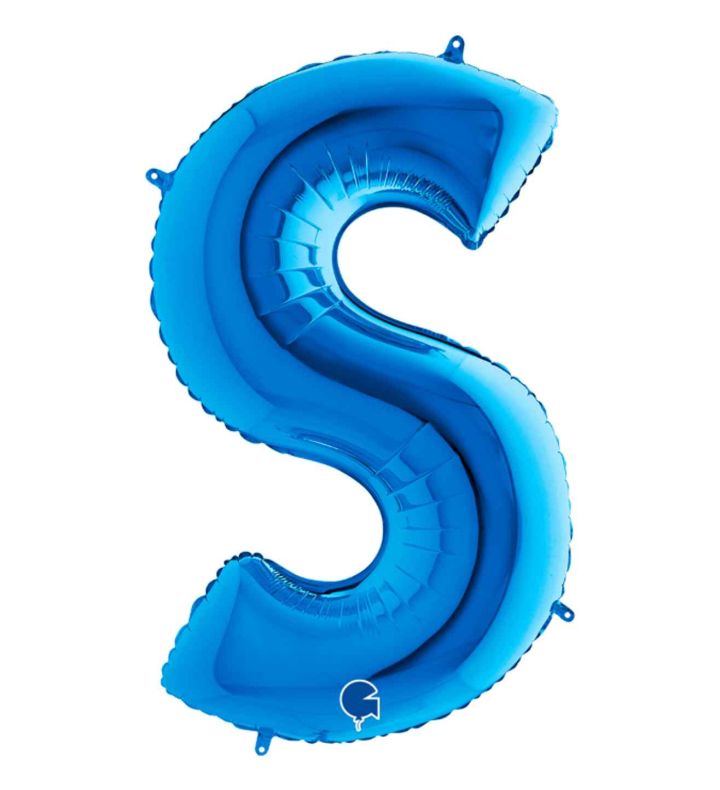 40" Grabo Blue Letter S