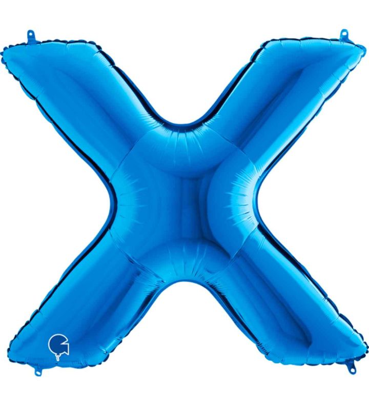 40" Grabo Blue Letter X