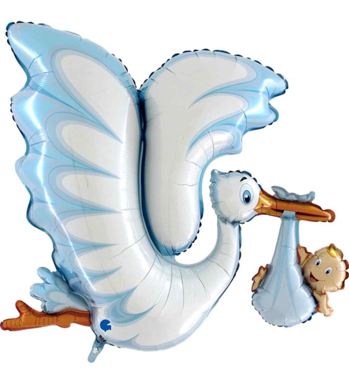 53" Grabo Blue Stork Shape
