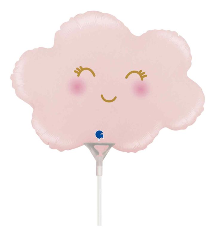 Mini Cloud Pastel Pink Satin Grabo Foil Balloon