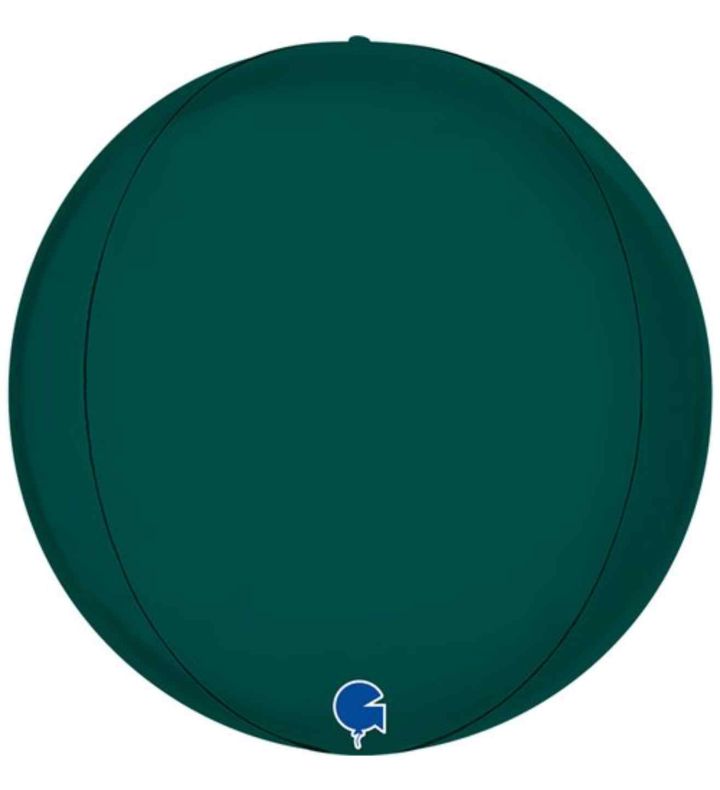 15" Satin Emerald Green Orbz Foil Balloon