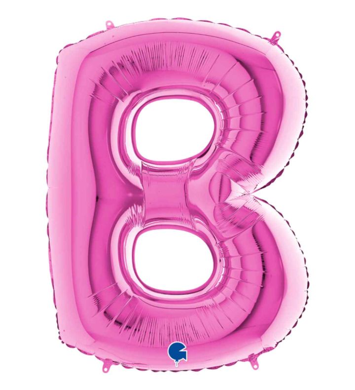40" Grabo Fuxia Letter B