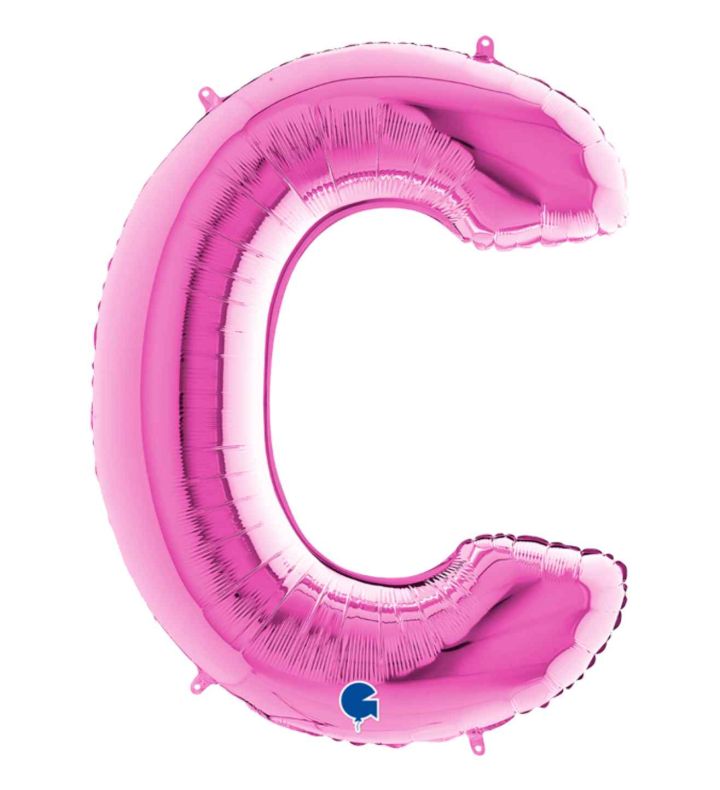 40" Grabo Fuxia Letter C