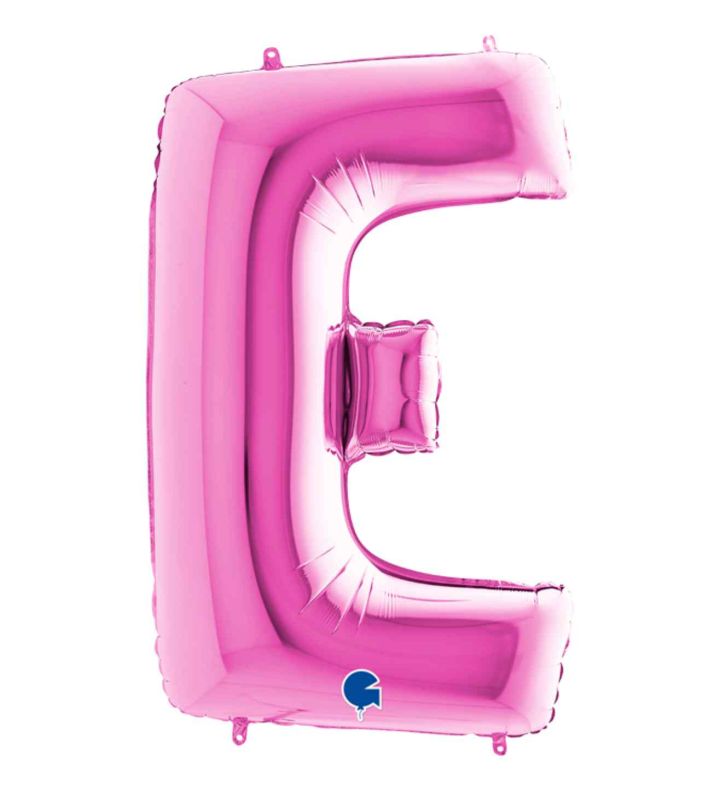 40" Grabo Fuxia Letter E