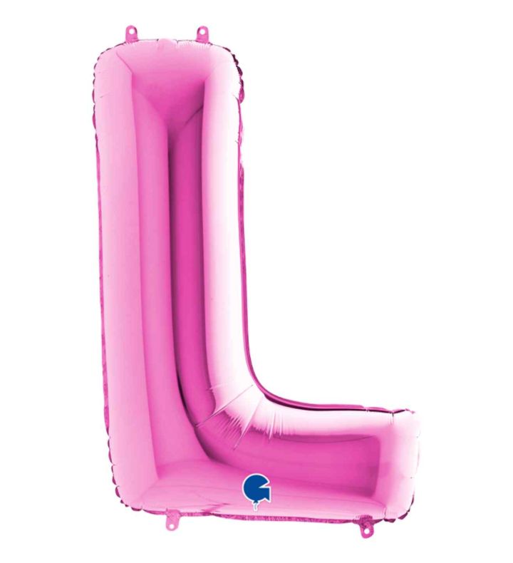 40" Grabo Fuxia Letter L