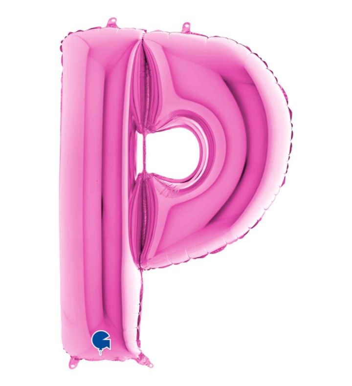 40" Grabo Fuxia Letter P