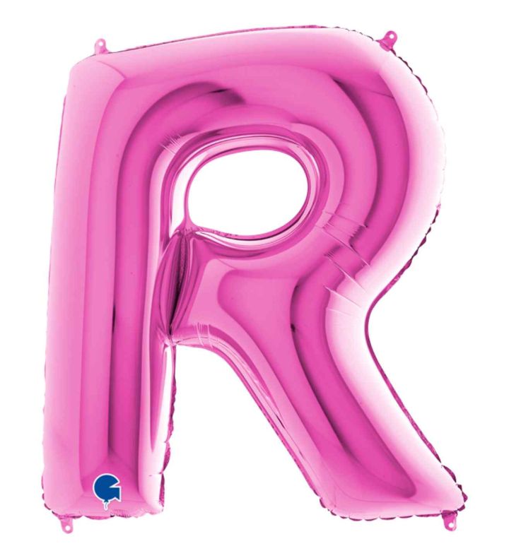 40" Grabo Fuxia Letter R