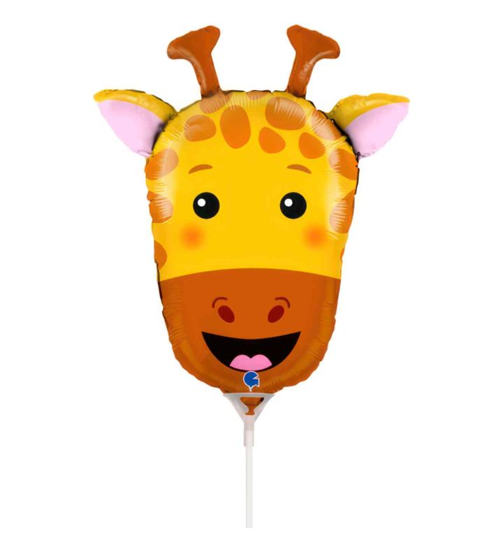 14" Mini Grabo Giraffe Head Foil Balloon