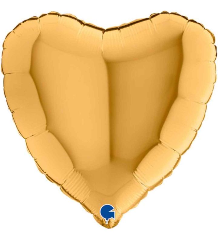 9" Grabo Heart Gold Foil