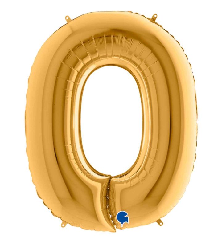 40" Grabo Gold Letter O Foil Balloon