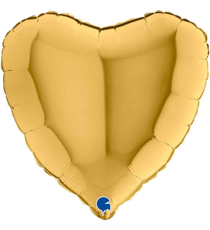 9" Grabo Heart Gold 5 Foil