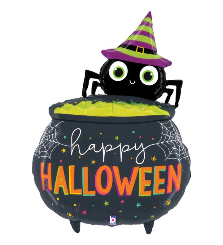 44" Halloween Spider Cauldron