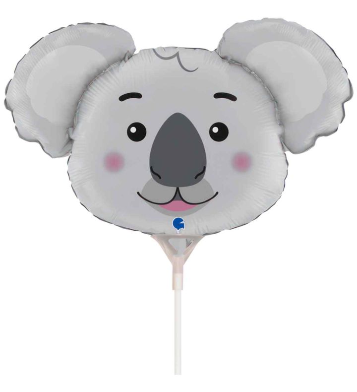 Mini Koala Head Grabo Foil Balloon