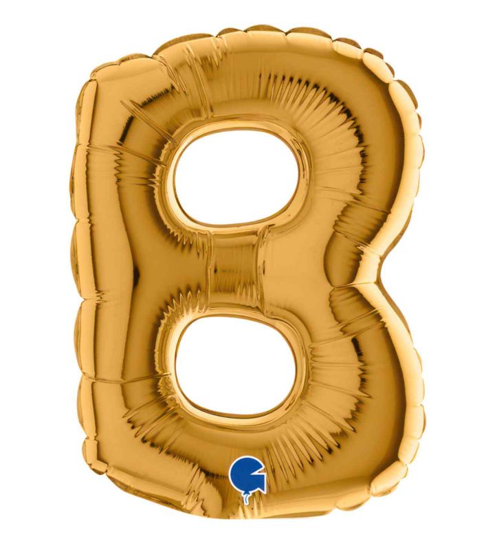7" Grabo Gold Letter B Foil Balloon