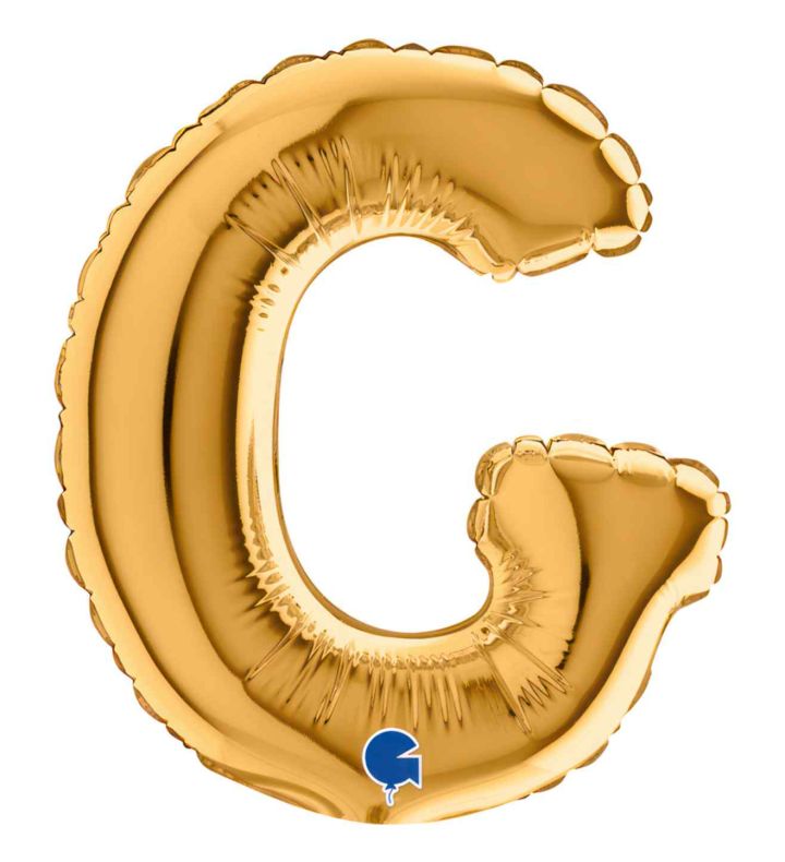 7" Grabo Gold Letter G Foil Balloon