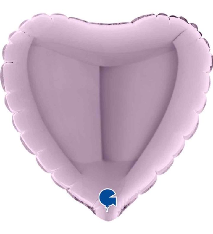 4" Grabo Heart Lilac Foil