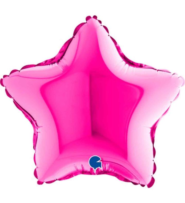 9" Grabo Star Magenta Foil