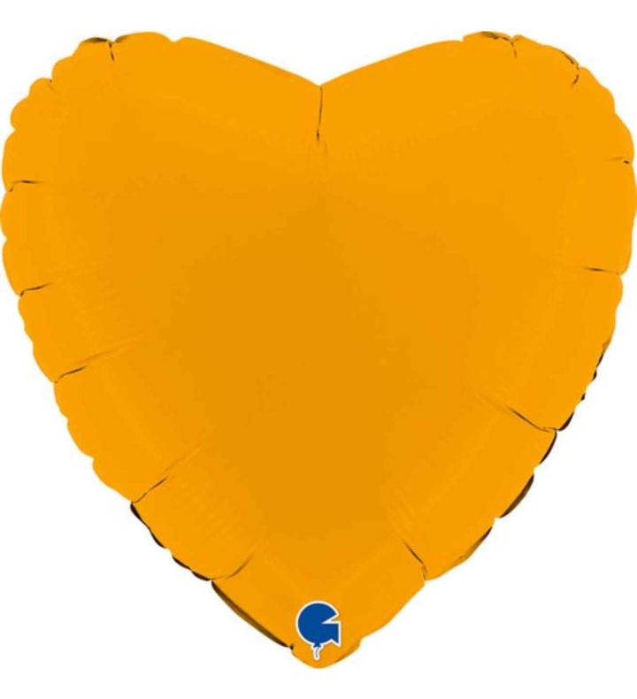 18" Grabo Heart Matte Mustard Foil