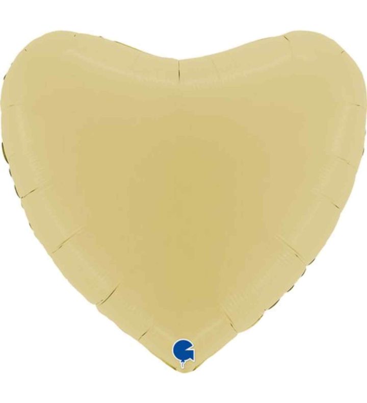 36" Grabo Matte Yellow Heart