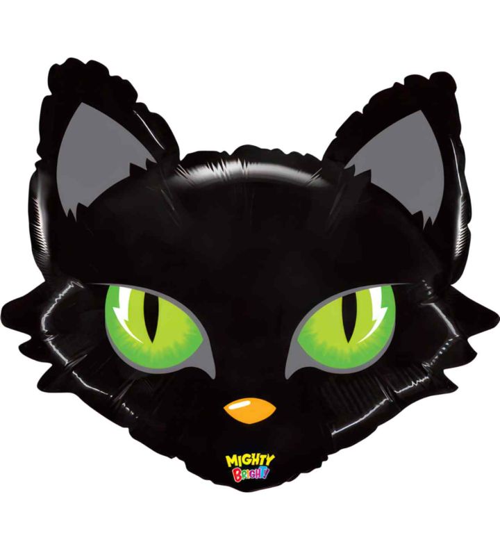 28" Might Cat Head Foil Balloon