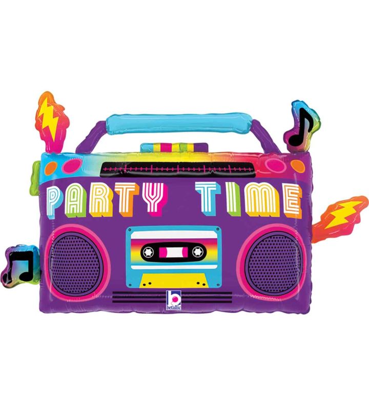 29" Grabo Party Time Boom Box Foil Balloon