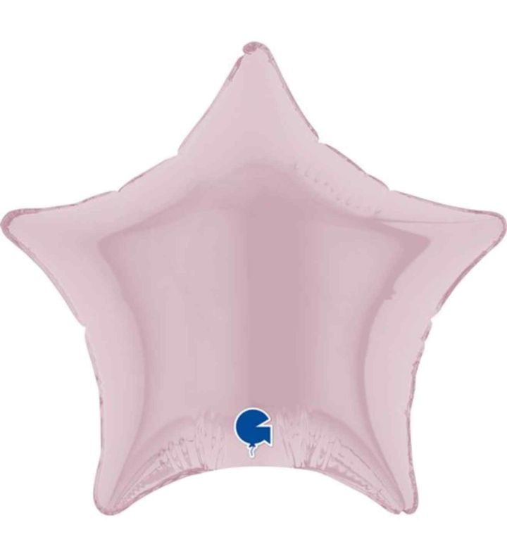 4" Grabo Star Pastel Pink Foil