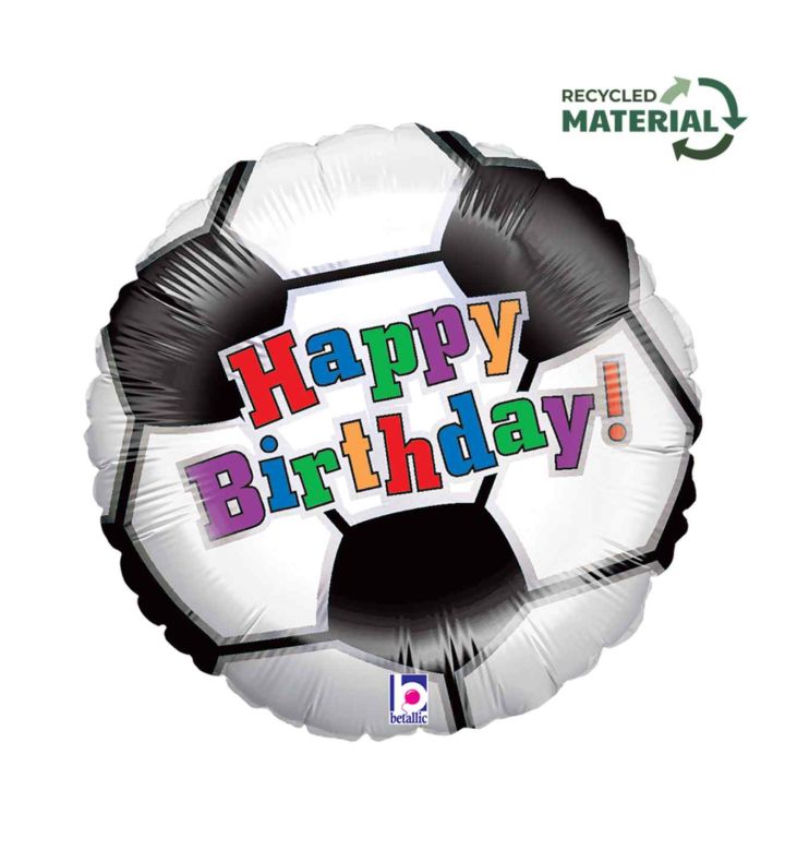 18" Betallic Soccer Ball Birthday Foil Balloon